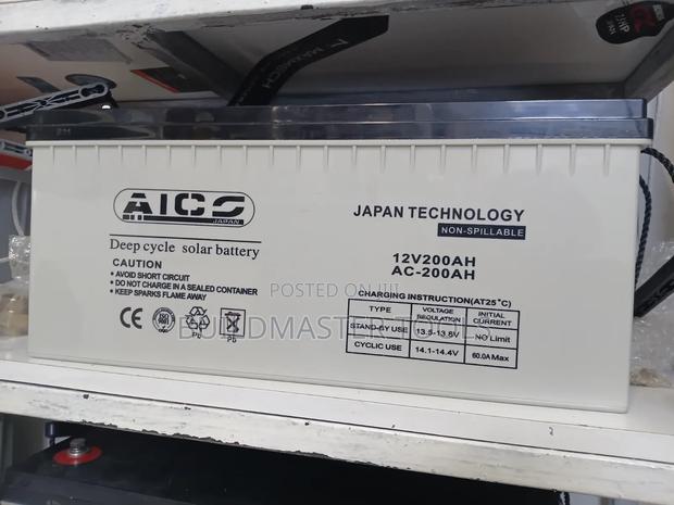 Aico12v 200ah Deep Cycle Solar Battery. - thumbnail 2