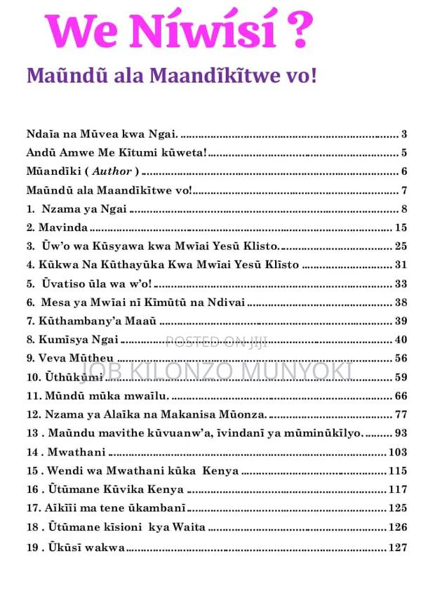 We Níwísí? A Kamba Language Religious Book. - thumbnail 2