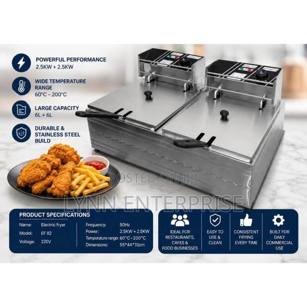 Premier Double Deep Fryer Powerful Performance