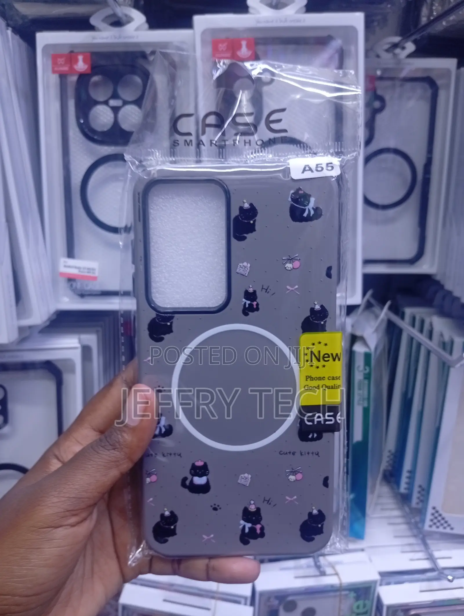 Samsung Galaxy A55 Grey Finish Case
