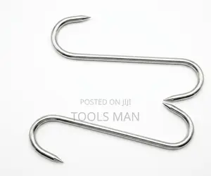 Heavy-Duty Stainless Steel S-Hooks for Butchery Meat Hanging.No Rust
