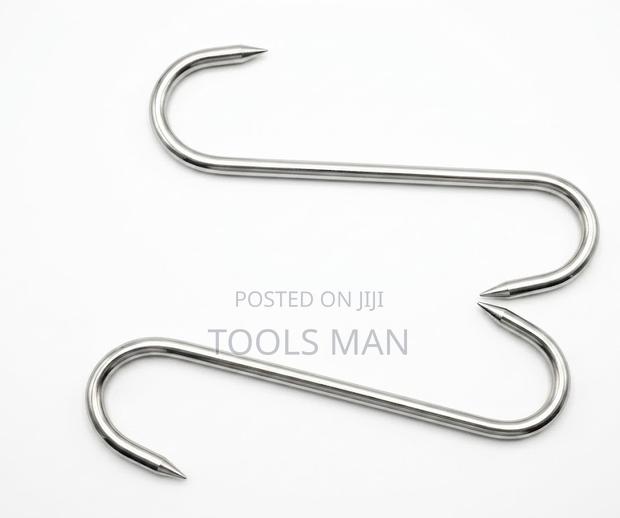 Heavy-Duty Stainless Steel S-Hooks for Butchery Meat Hanging.No Rust