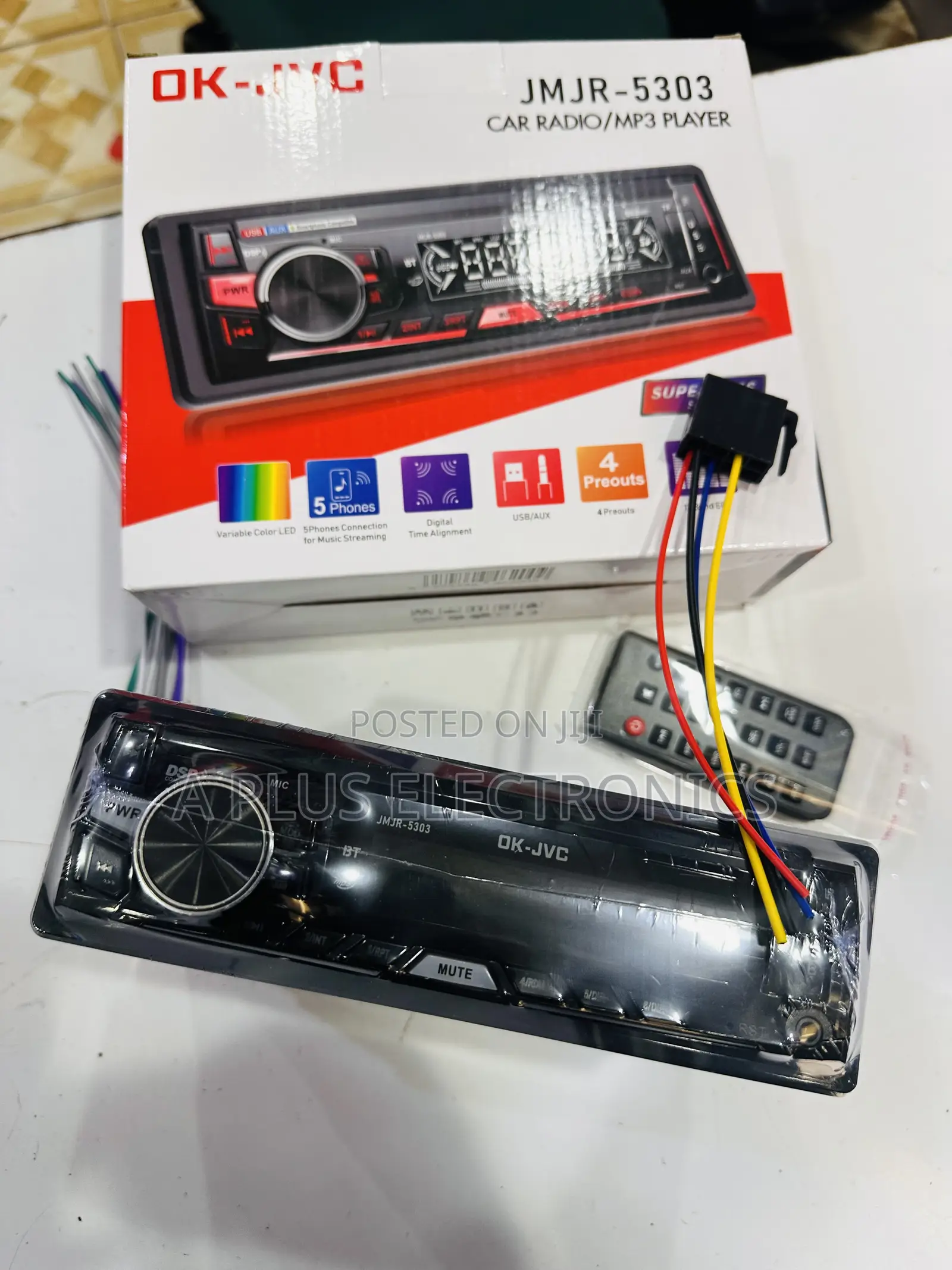 JVC Car Radio 5303 – Compact and Stylish Car Stereo