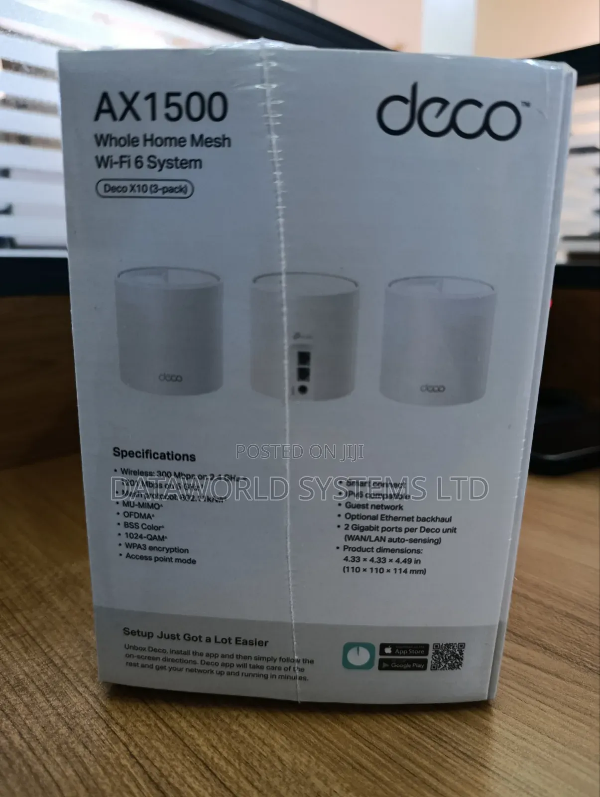 Tp-Link Deco X10 (3-Pack) Ax1500 Whole Home Wi-Fi 6 System