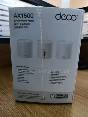 Tp-Link Deco X10 (3-Pack) Ax1500 Whole Home Wi-Fi 6 System