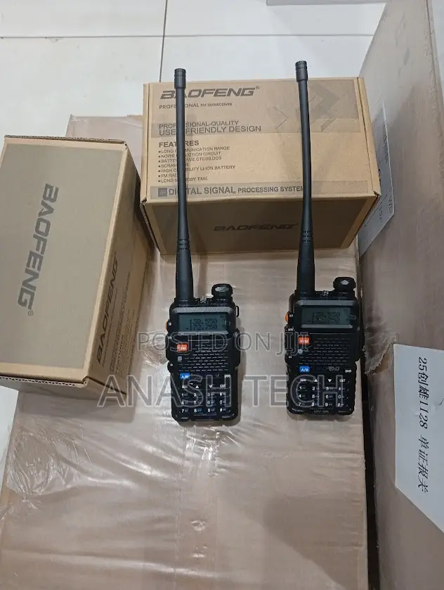 Baofeng Radio Uv-5r - With Desktop Charger, Belt Clip