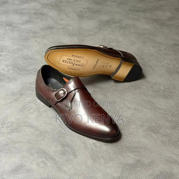 John Foster Leather Monk Strap Shoes - thumbnail 2