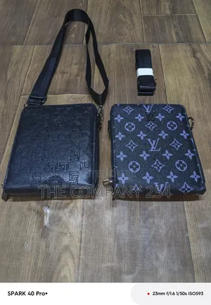 Quality Casual Leather Sling Chest Lv Versace Bags