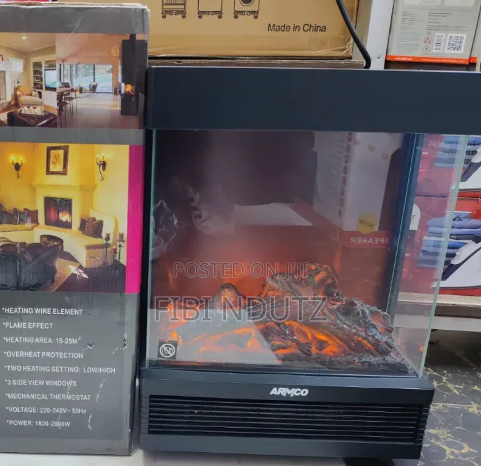 Amcro Fire Place Heater With Fan/Cool Amcro Heater