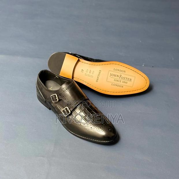 John Foster London Double Monk Strap Shoes