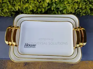3 Pieces Acrylic Breakfast Tray Set
