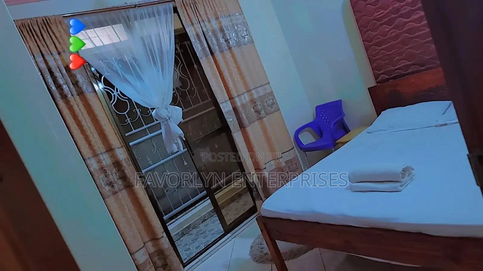 Furnished 1bdrm Apartment in Dimash Apartment, Mtambo for rent