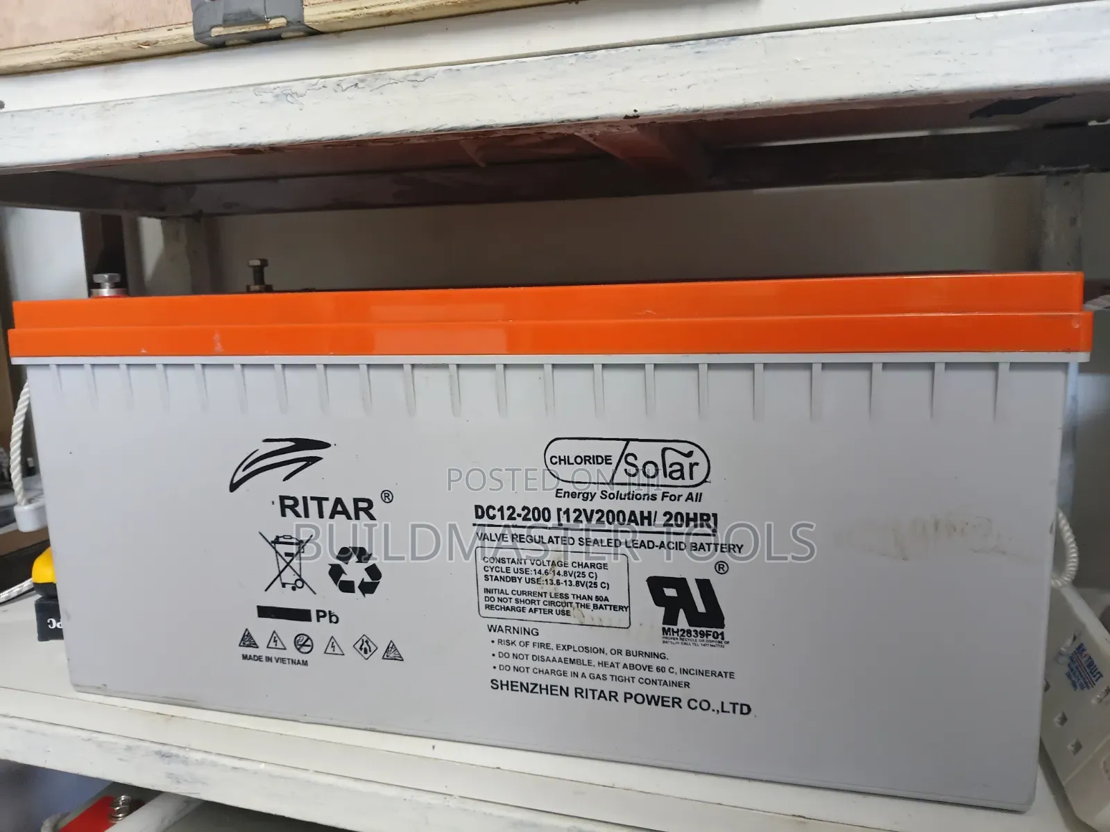 Ritar Dc12-200, a 12v 200ah Sealed Lead-Acid Deep Cycle Battery