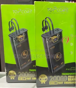 Topcore Pw23 -08 Transparent 20,000mah 22.5w