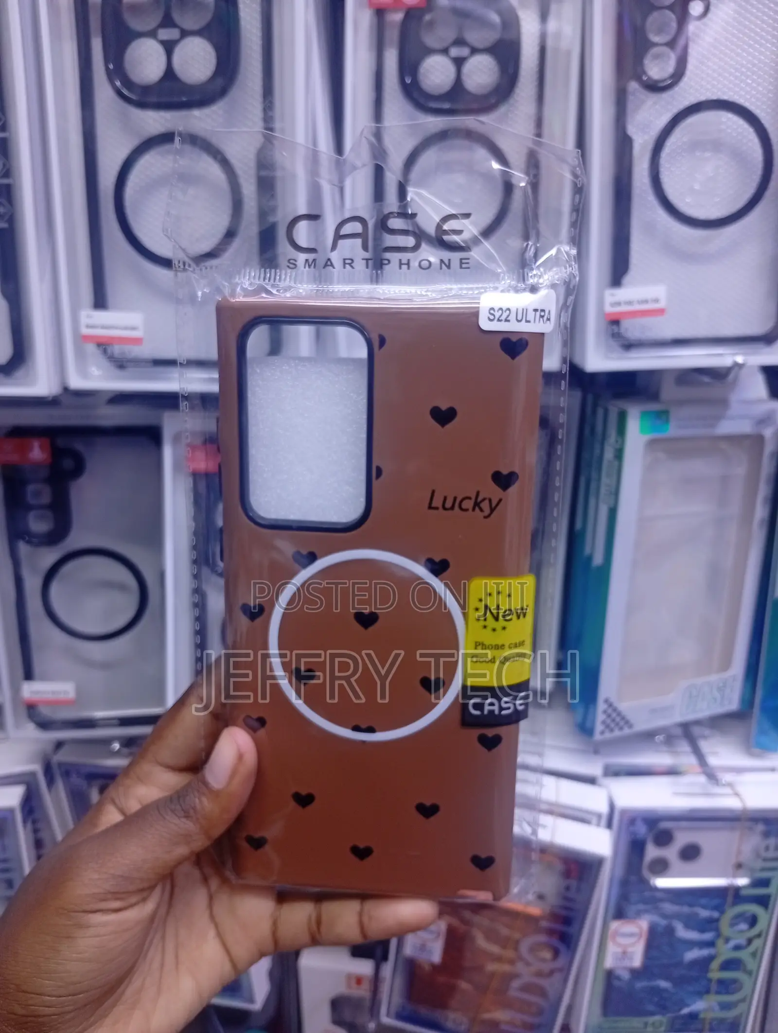 Samsung Galaxy S22 Ultra Heart Pattern Cover