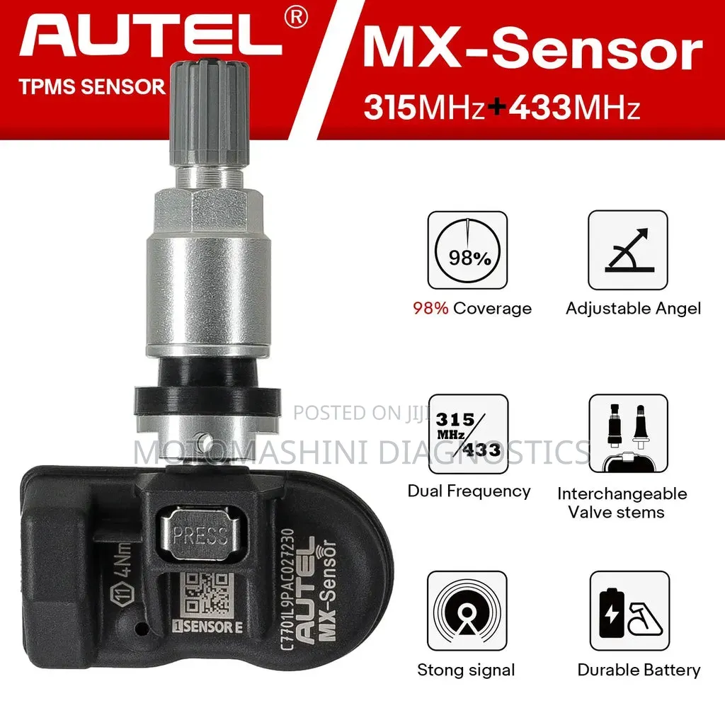 Autel 2 in 1 Vehicle TPMS Mx Sensors 315mhz / 433mhz Tyre Sensors