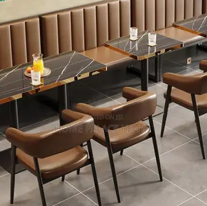 Hotel Chair: Vintage Style Leather Bar Chair With Metal Legs