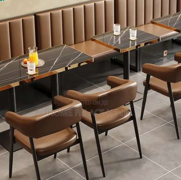 Hotel Chair: Vintage Style Leather Bar Chair With Metal Legs