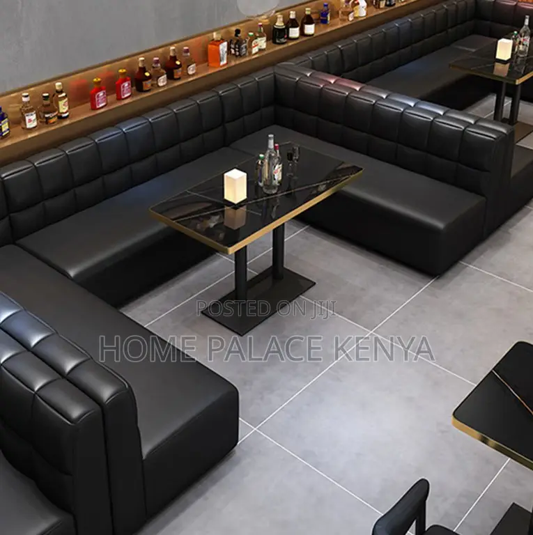 Hotel Chair: Vintage Style Leather Bar Chair With Metal Legs