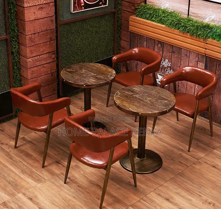Hotel Chair: Vintage Style Leather Bar Chair With Metal Legs