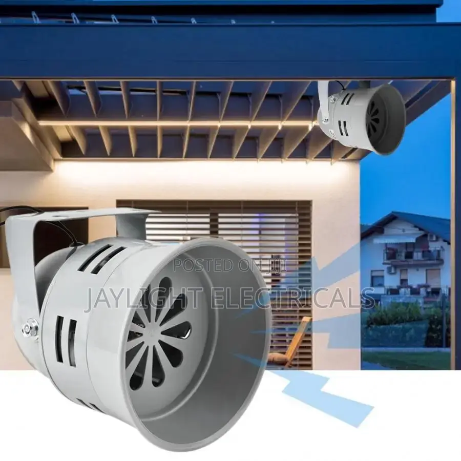 Automotive Air Raid Siren Horn Industrial Alarm Sound Electrical Guard
