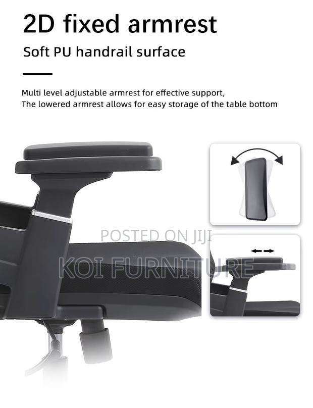 Office Chairs; High Back Ergonomic Fabric Office Chairs - thumbnail 4