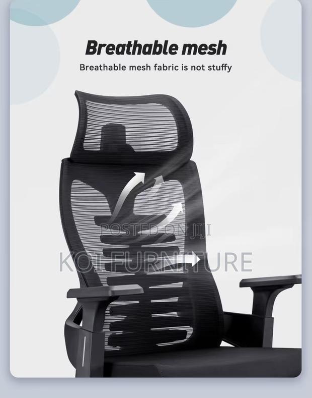 Office Chairs; High Back Ergonomic Fabric Office Chairs - thumbnail 8