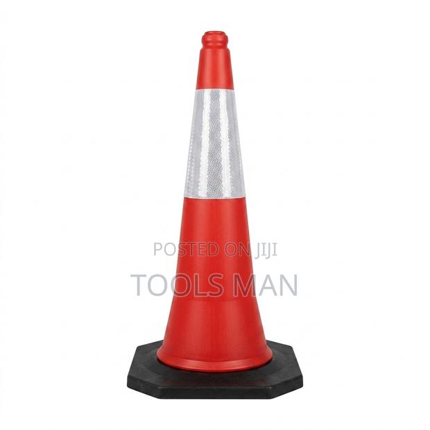 75cm Heavy Duty Reflective Traffic Cone - High Visibility Road Safety