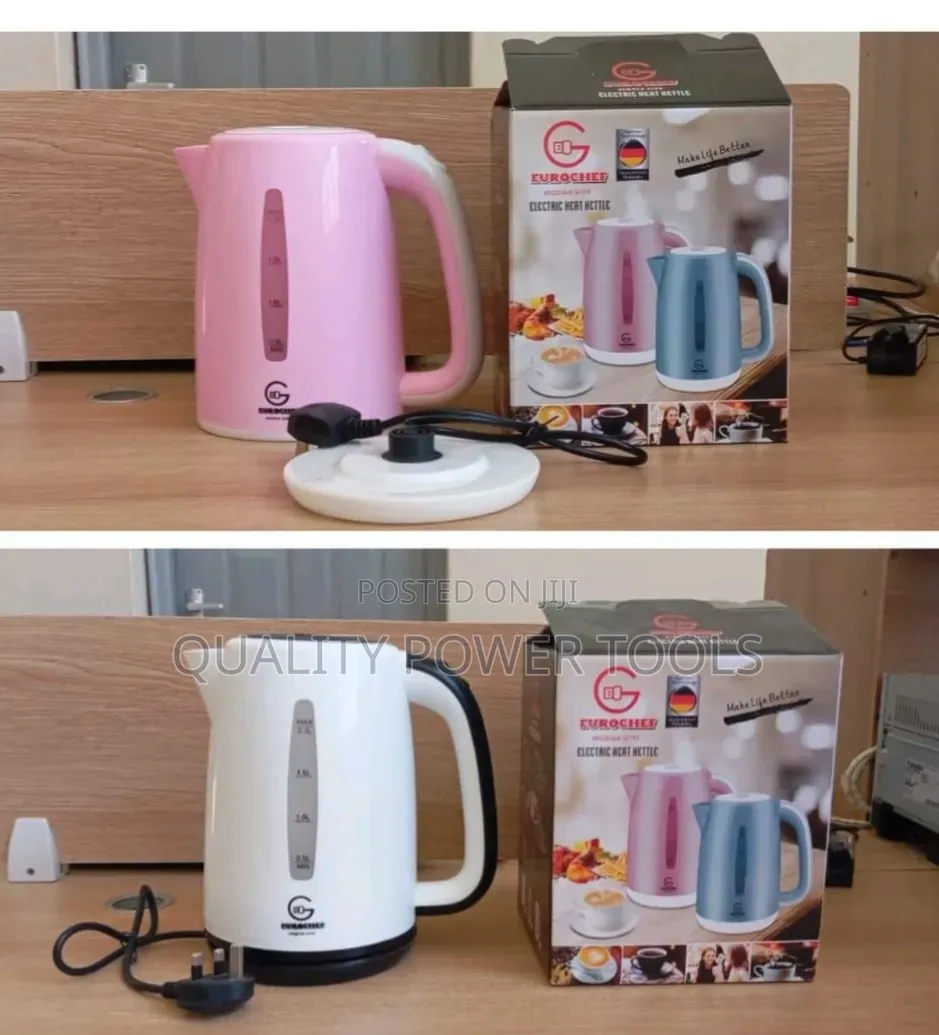 Eurochef Brand White Electric Kettle