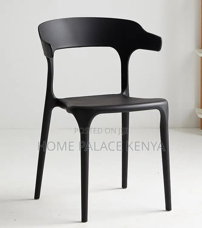 Plastic Chair: Lightweight Plastic Dining Chair With Backrest