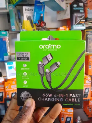 Oraimo Speedline 4 65w Multi-Connector Fast Charge Cable