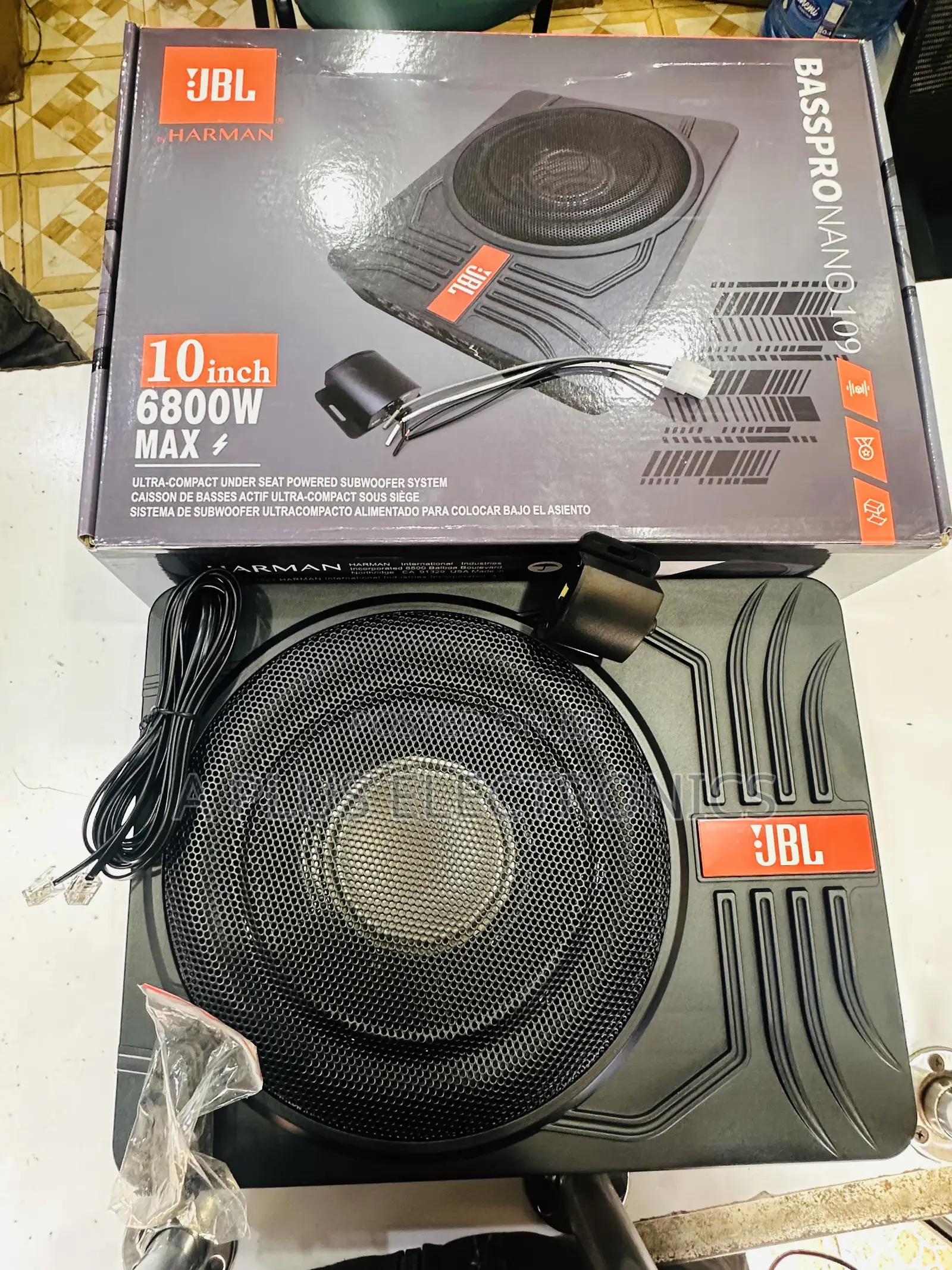 JBL Underseat Subwoofer 6800w High Performance Bass System