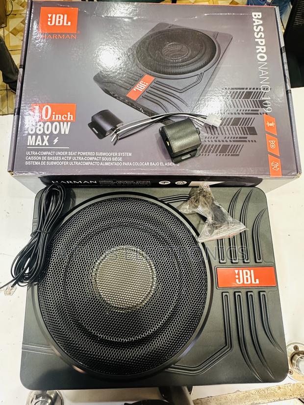 JBL Underseat Subwoofer 6800w Slim Design Powerful Output