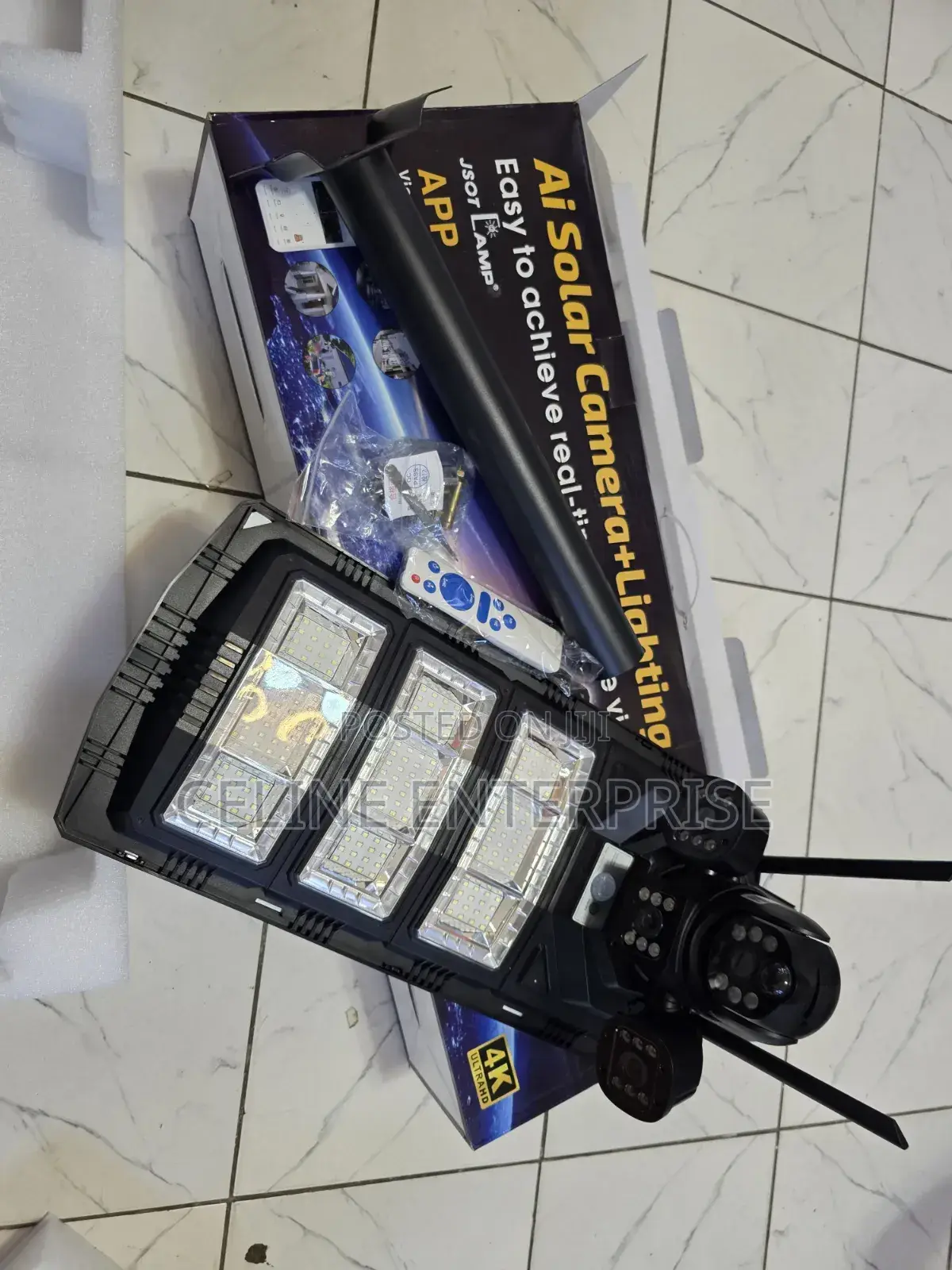 Solar Camera With 1000w Streetlight