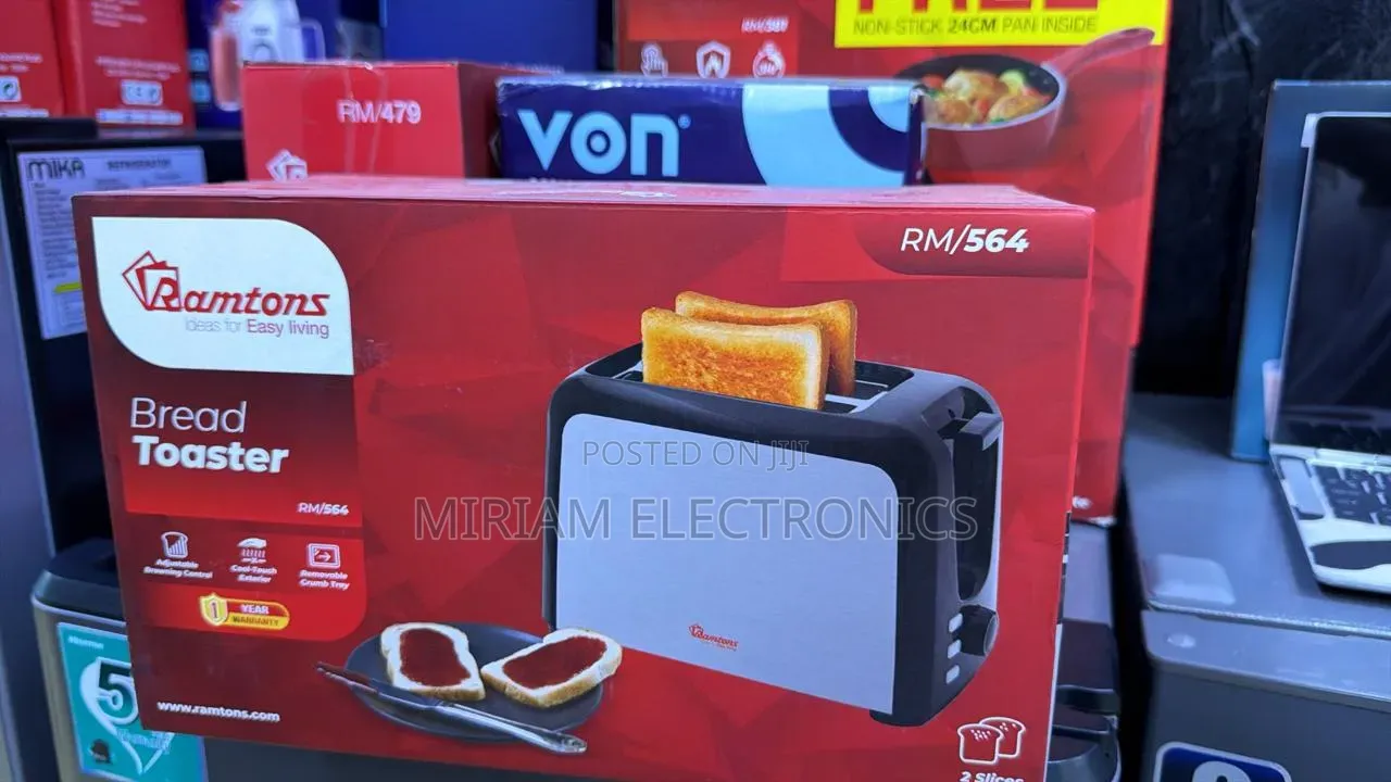 Rm/564 - 2 Slice Stainless Steel Toaster - Silver (1yr Wrty)