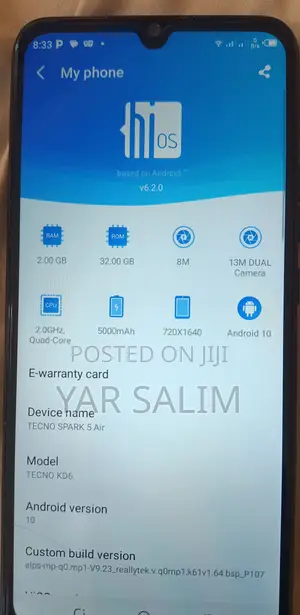 Tecno Spark 5 Air 32 GB Black