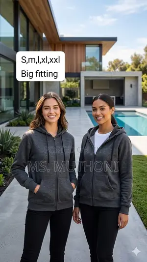 Unisex High Quality Plain Zipper Hoodies in Stock