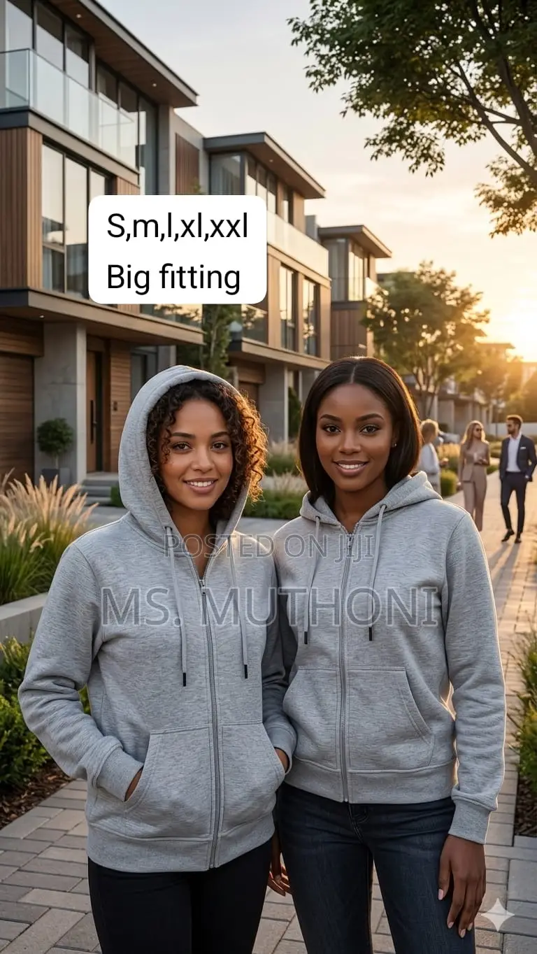 Unisex High Quality Plain Zipper Hoodies in Stock