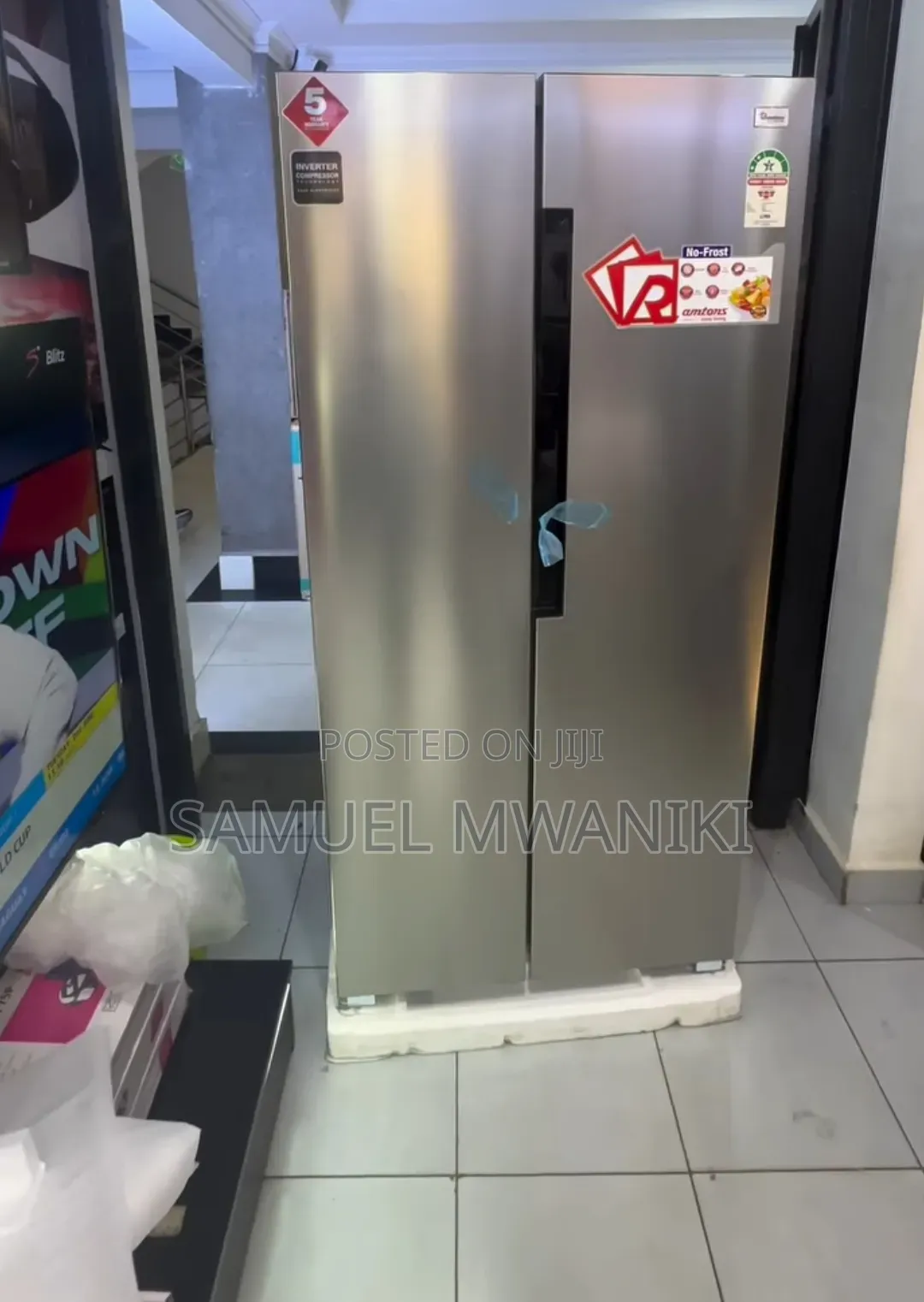 Ramtons 430l Side by Side Fridge No Frost Rf/319