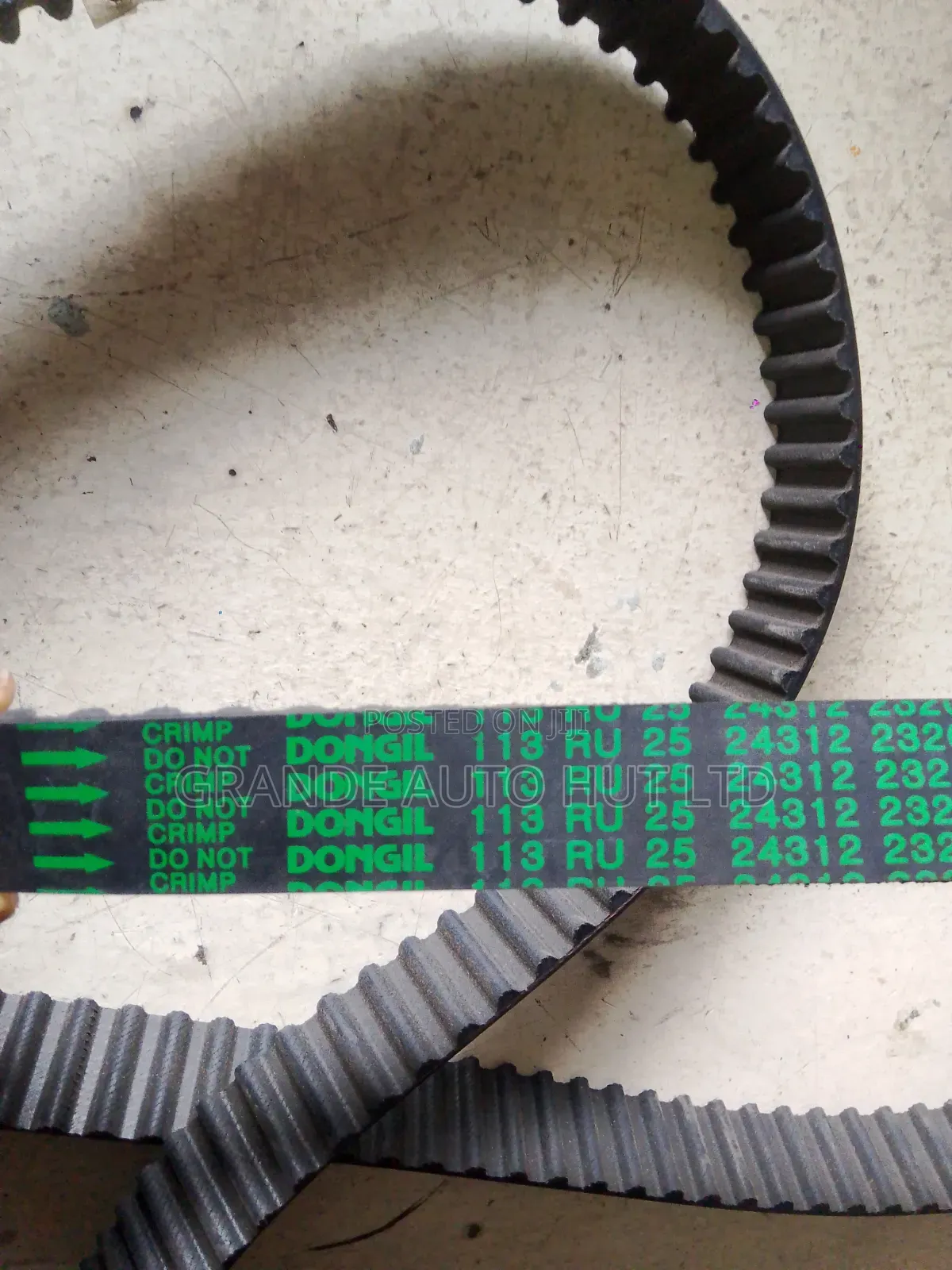 Timing Belt 113 Teeth Hyundai Tucson 2007 Petrol