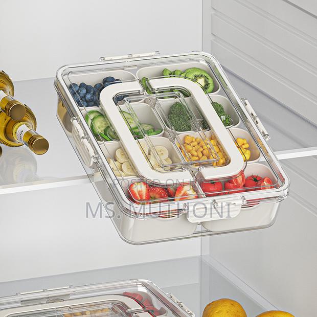 10-Compartment Clear Fridge Box* - thumbnail 3