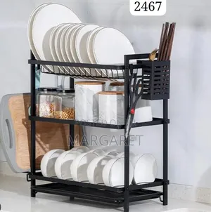 Black 3layer Dish Rack
