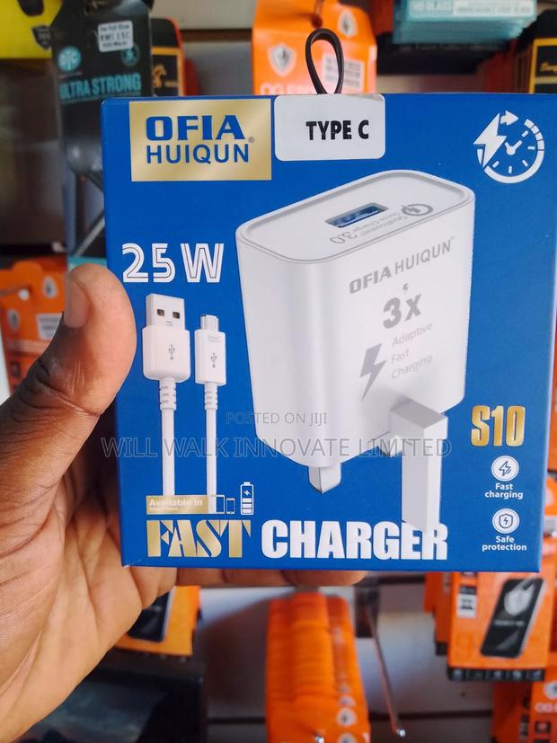 Ofia Huiqun 25w Adaptive Fast Charger Block + Type-C Cable Set - thumbnail 2