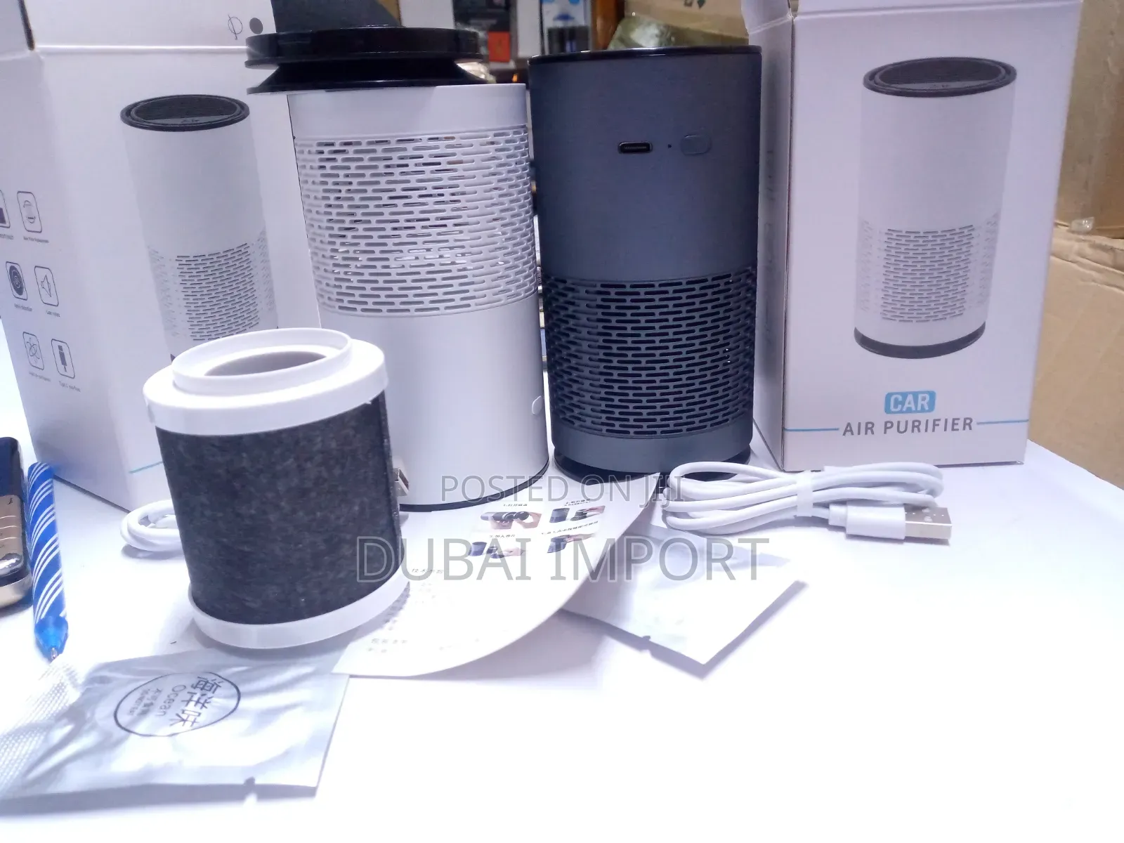 Mini Car/Room Electric Usb Air Purifier, Activated Carbon Air Filter