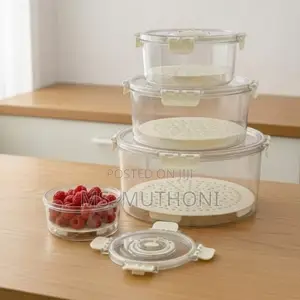 4 PCS Circular Food Grade Eco-Friendly Food Storage Containers
