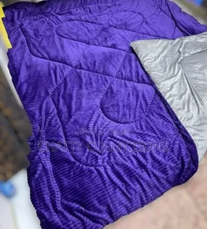 Purple 6 by 6 Single Velvet Wollen Duvets