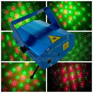 Laser Music Light With Adjustable Strobe and Rotation Speed