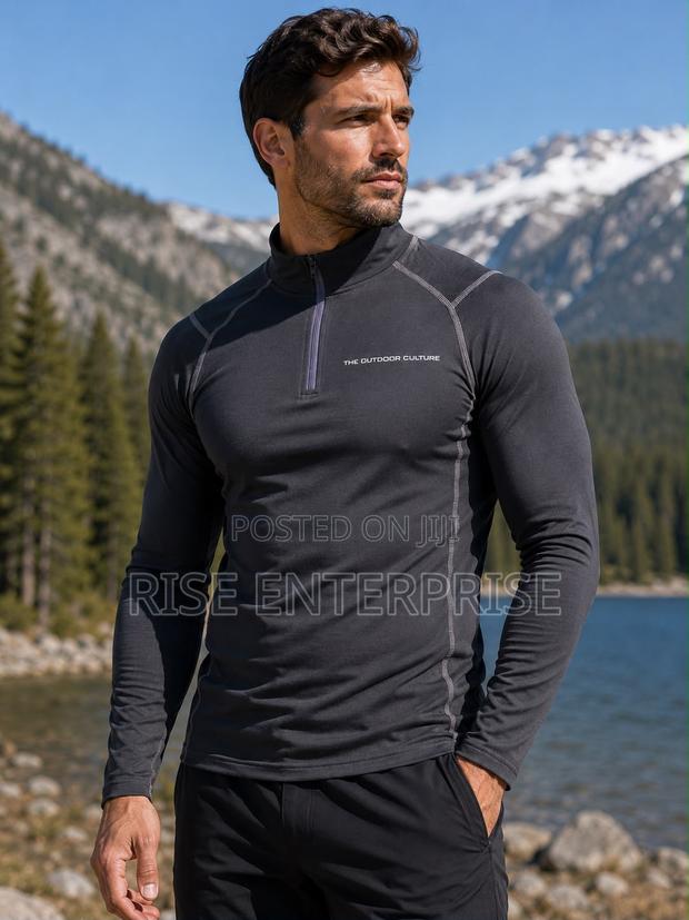 Thermal Compression Tshirts -Dark Grey - thumbnail 2