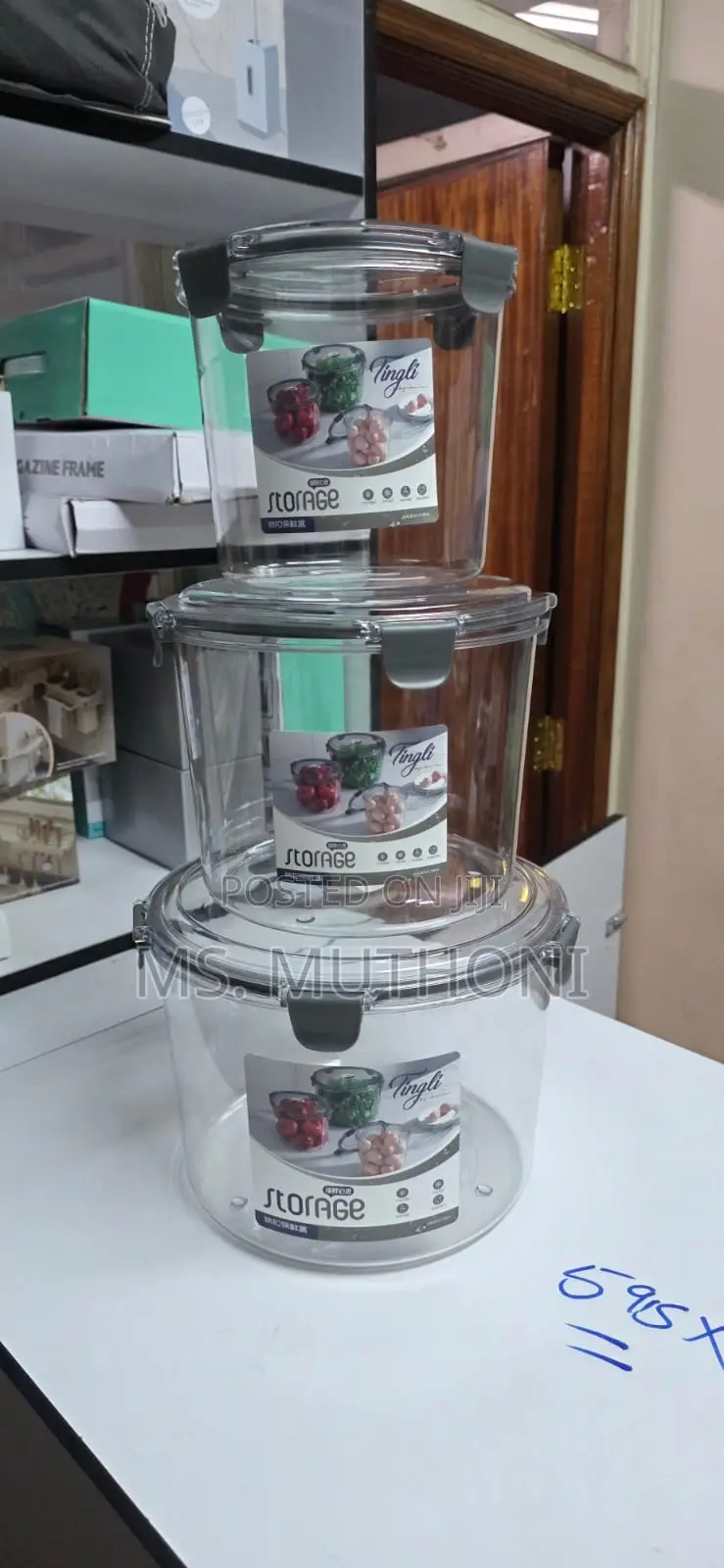 PCS Large Acrylic Lock and Lock Bpa Free Storage Containers