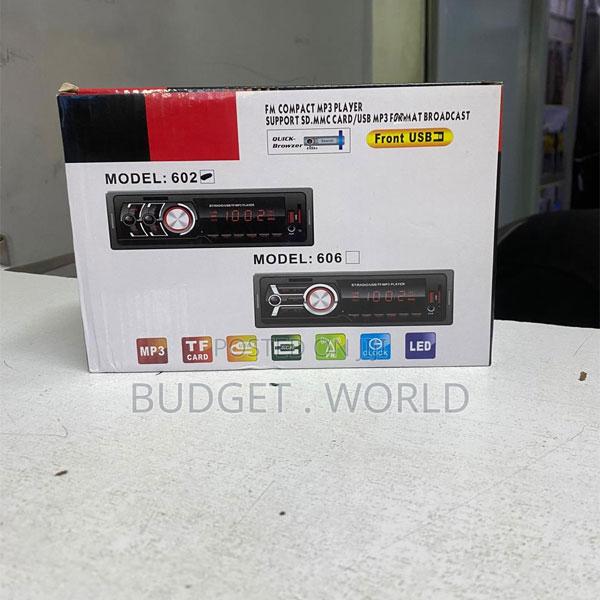 606 Car Stereo Mp3 Player – Fm Radio, Usb, Tf Card Aux Audio System